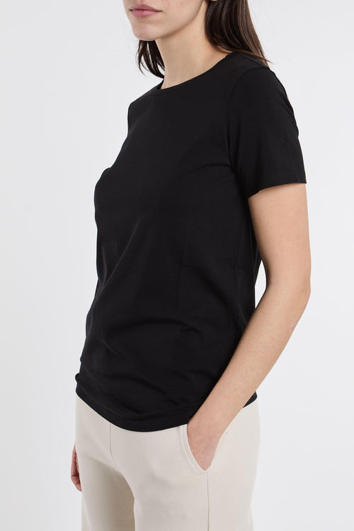 Max Mara T-Shirt Mezza Manica 95% CO 5% EA Nero - 2