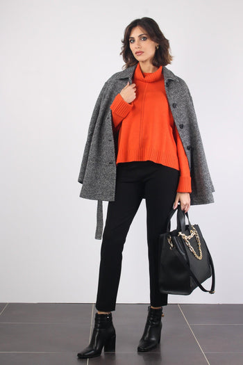 Sera Maglia Collo Alto Arancio - 4