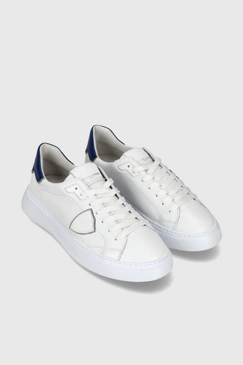 Sneaker Temple West Pelle Bianco/Blu - 2