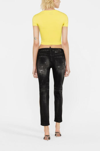2 Jeans Nero Donna - 3