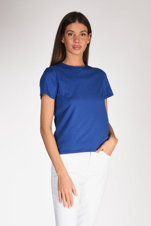 Tshirt Girocollo Bluette Donna