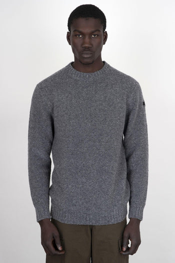 Maglia Bouclè Round Grigio Melange Uomo - 3