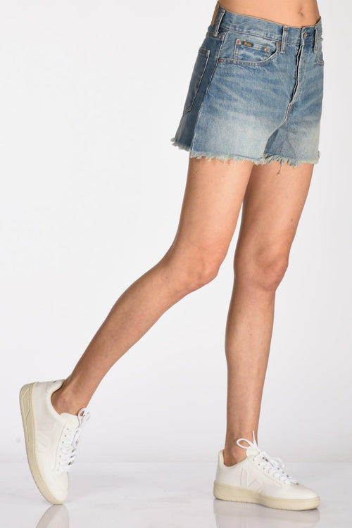 Shorts 5 Pocket Blu Jeans Donna