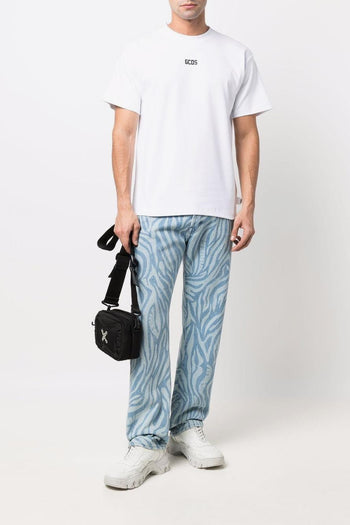 T-Shirt Bianco Stampa Micro Logo - 2