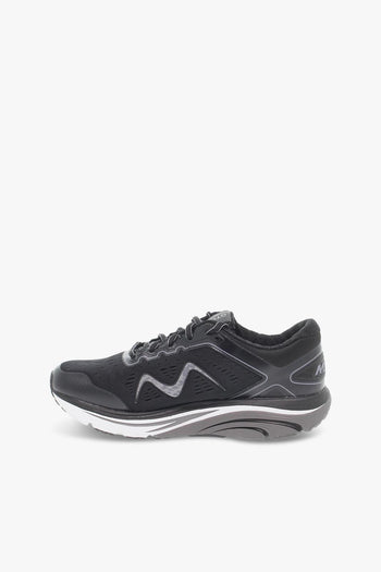 Sneakers GTC-2000 LACE UP RUNNING M in tessuto e ecopelle nero e grigio - 3