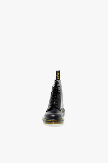 Polacco 8 EYE BOOT BLACK SMOOTH in pelle nero - 4