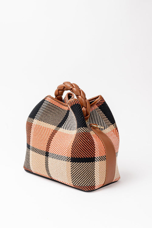 Via mail Bag Coral Tartan 4833 - 2