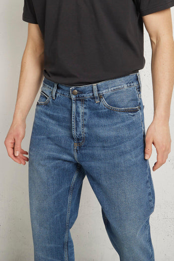 Marlow Pant Cotton Edgewood Blu Uomo - 4