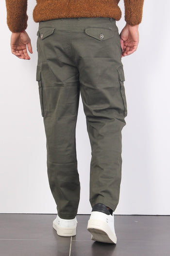 Pantalone Cotone Tasconato Military - 3