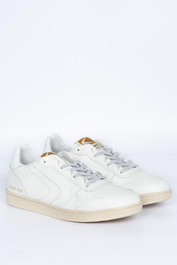 Sneaker Super Pelle Bianco Uomo - 3