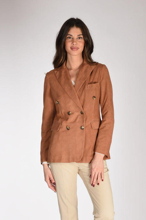 Giacca Lauren Beige Cuoio Donna