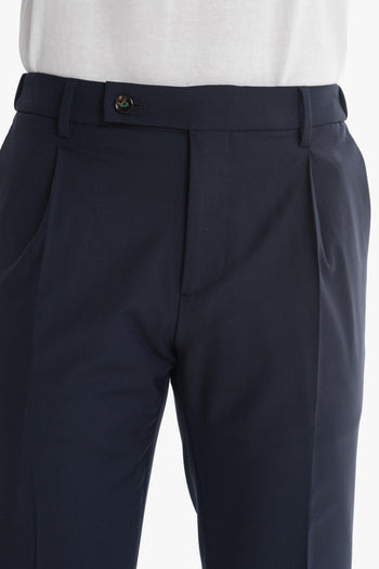 Pantalone Blu Uomo Retro - 4