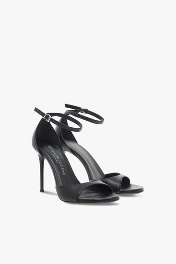 Sandalo con tacco GUCCI ROANA CACHEMIRE in nappa nero - 5